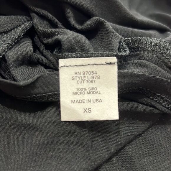 Lanston Revolve black lined tank top tunic NWT size XS - Picture 10 of 11